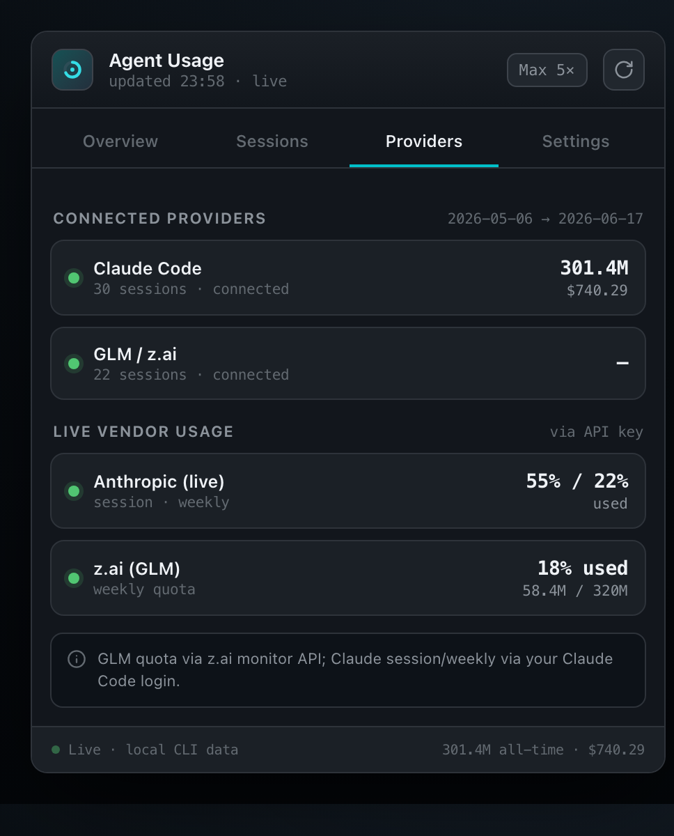 Providers tab